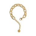 ETRUSCA | Bracciale Maglie Ovali Texture Rigata