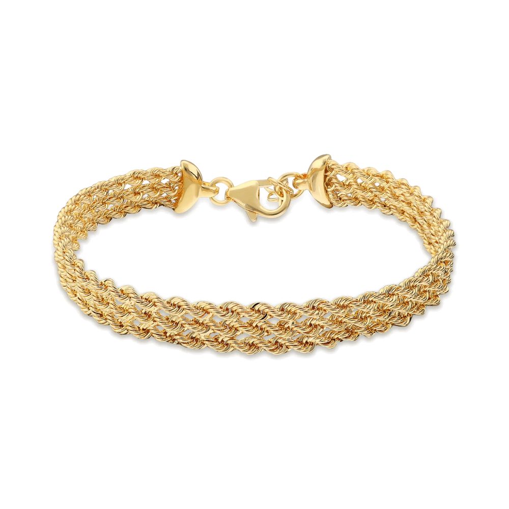 ETRUSCA | Bracciale Multifilo Catena Corda Sottile