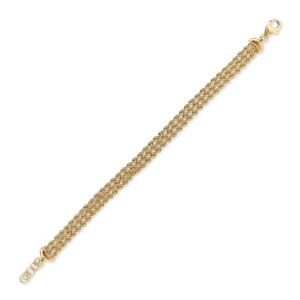 ETRUSCA | Bracciale Multifilo Catena Corda Sottile