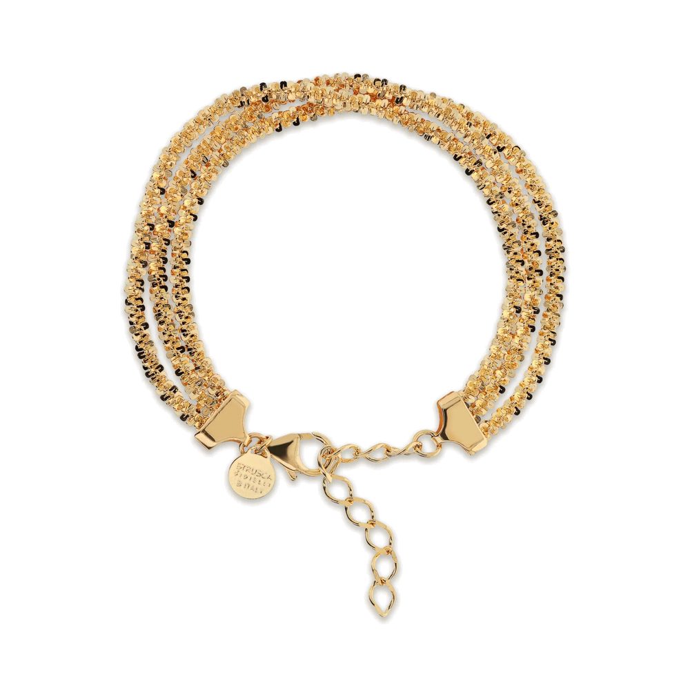 ETRUSCA | Bracciale Multifilo Catena Margherita
