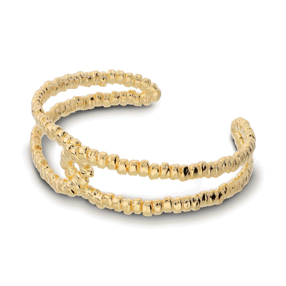 ETRUSCA | Bracciale Rigido Nodo Texture Corda