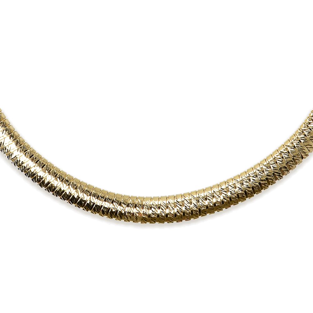 ETRUSCA | Collana Girocollo Tubogas Diamantata