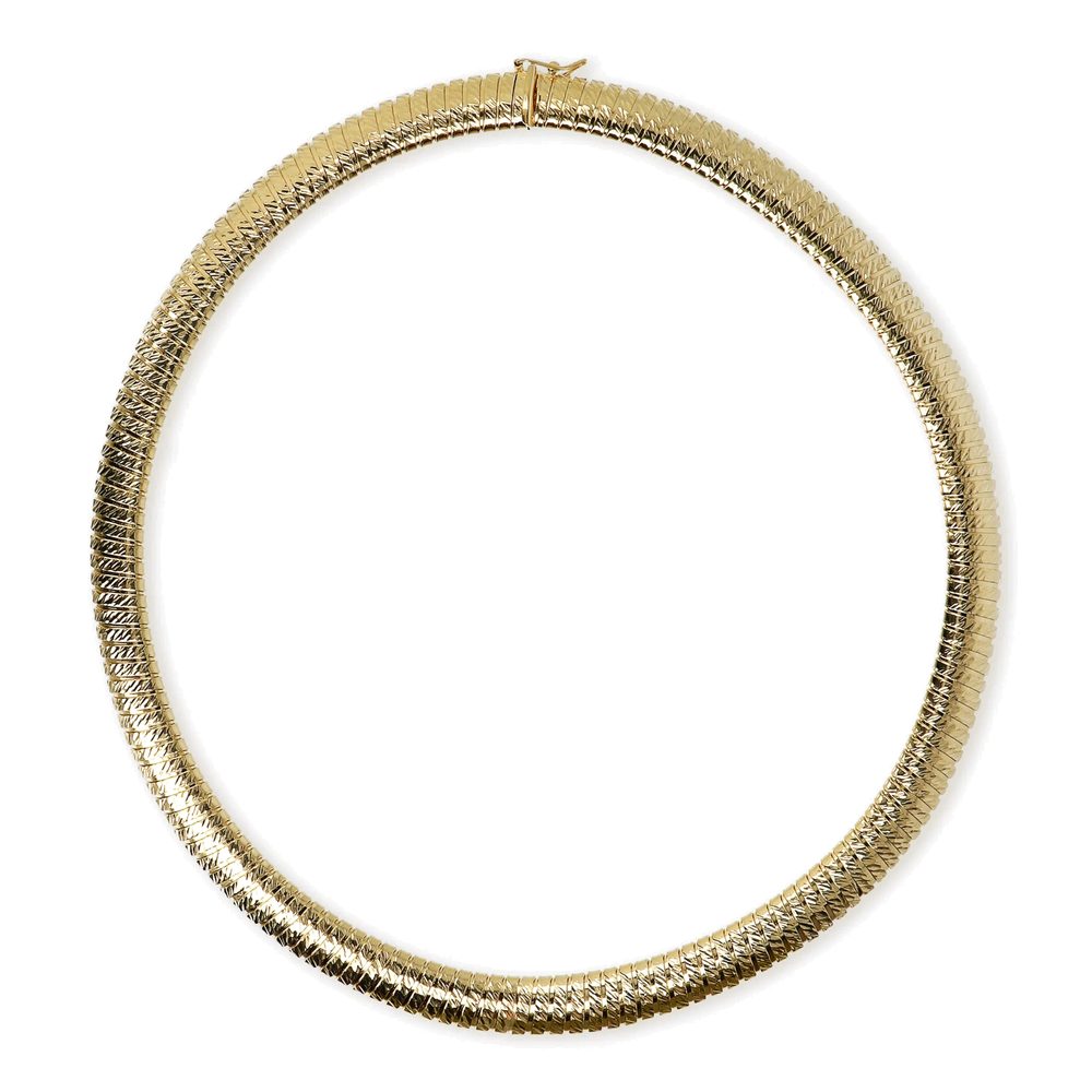 ETRUSCA | Collana Girocollo Tubogas Diamantata