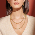 ETRUSCA | Collana Lunga Catena Corda con Rondelle