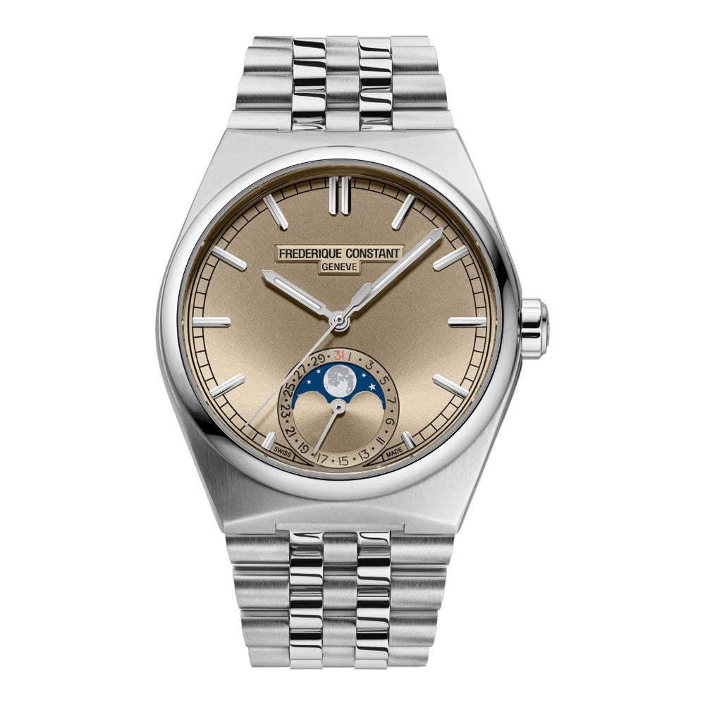 Frederique Constant Highlife Moonphase Date Manufacture FC-716RG3NH6 con bracciale in acciaio