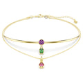 Collana a fili fissi Imber Swarovski 5753273, multicolore, finitura oro 18K