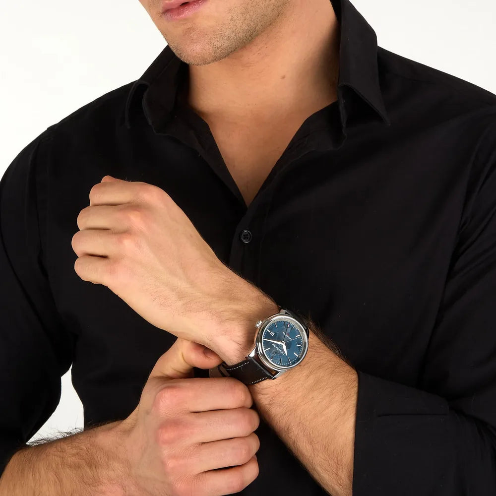 LUCIEN ROCHAT | Iconic Automatico 42 mm quadrante blu - foto 4