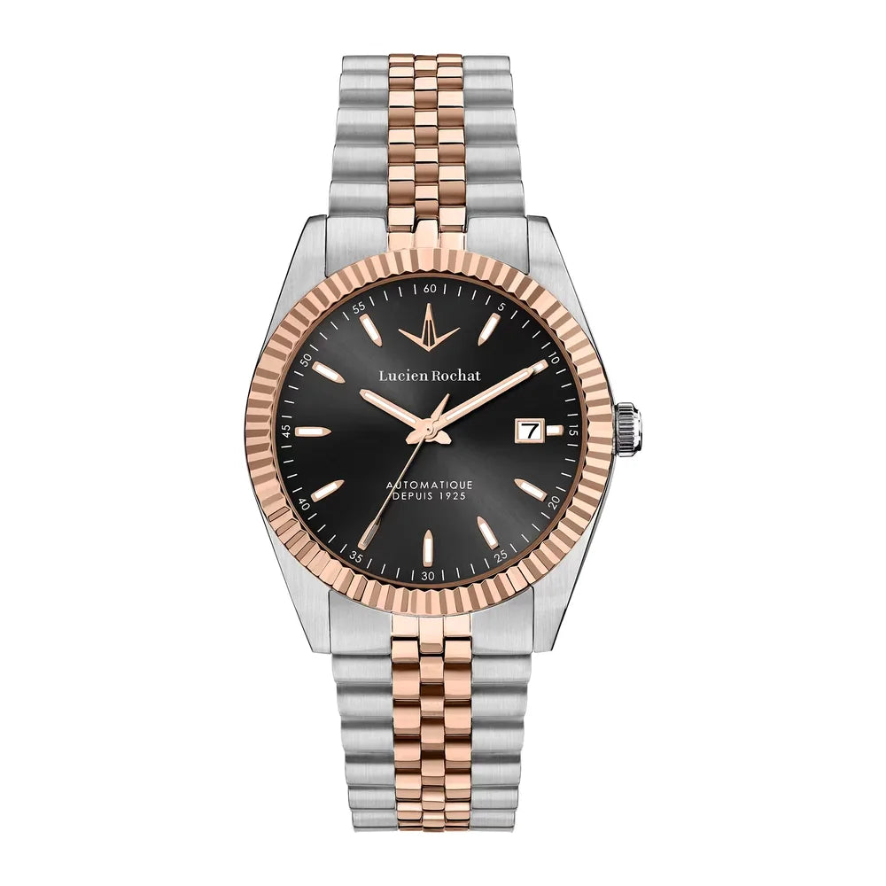 LUCIEN ROCHAT | Bienne Automatico 39 mm quadrante nero