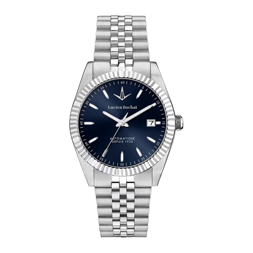 LUCIEN ROCHAT | Bienne Automatico 39 mm quadrante blu