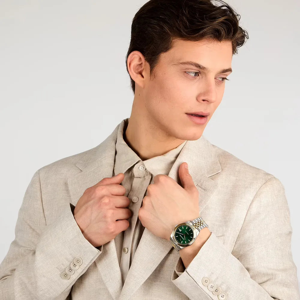 LUCIEN ROCHAT | Bienne 41 mm quadrante verde - foto 4