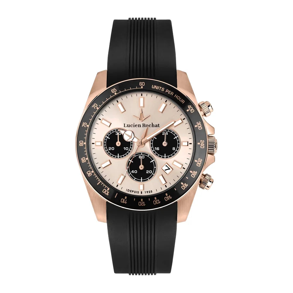 LUCIEN ROCHAT | Léman Cronografo 41 mm quadrante rosa
