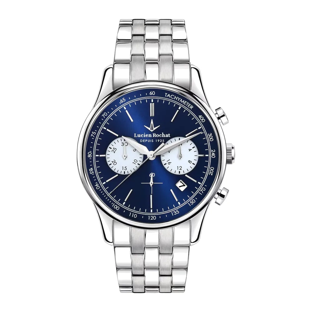 LUCIEN ROCHAT | Montreux Cronografo 41 mm quadrante blu