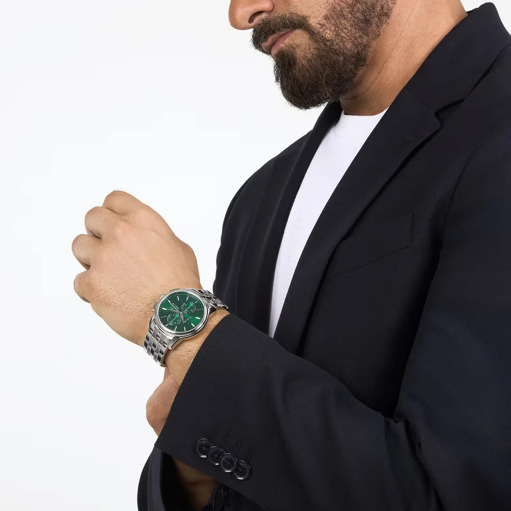 LUCIEN ROCHAT | Iconic Cronografo 43 mm quadrante verde - foto 4