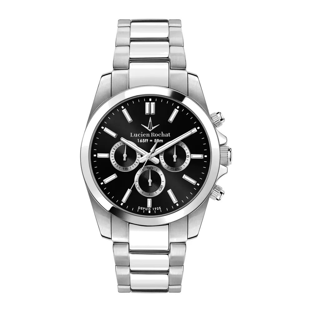 LUCIEN ROCHAT | Léman Cronografo 41 mm quadrante nero