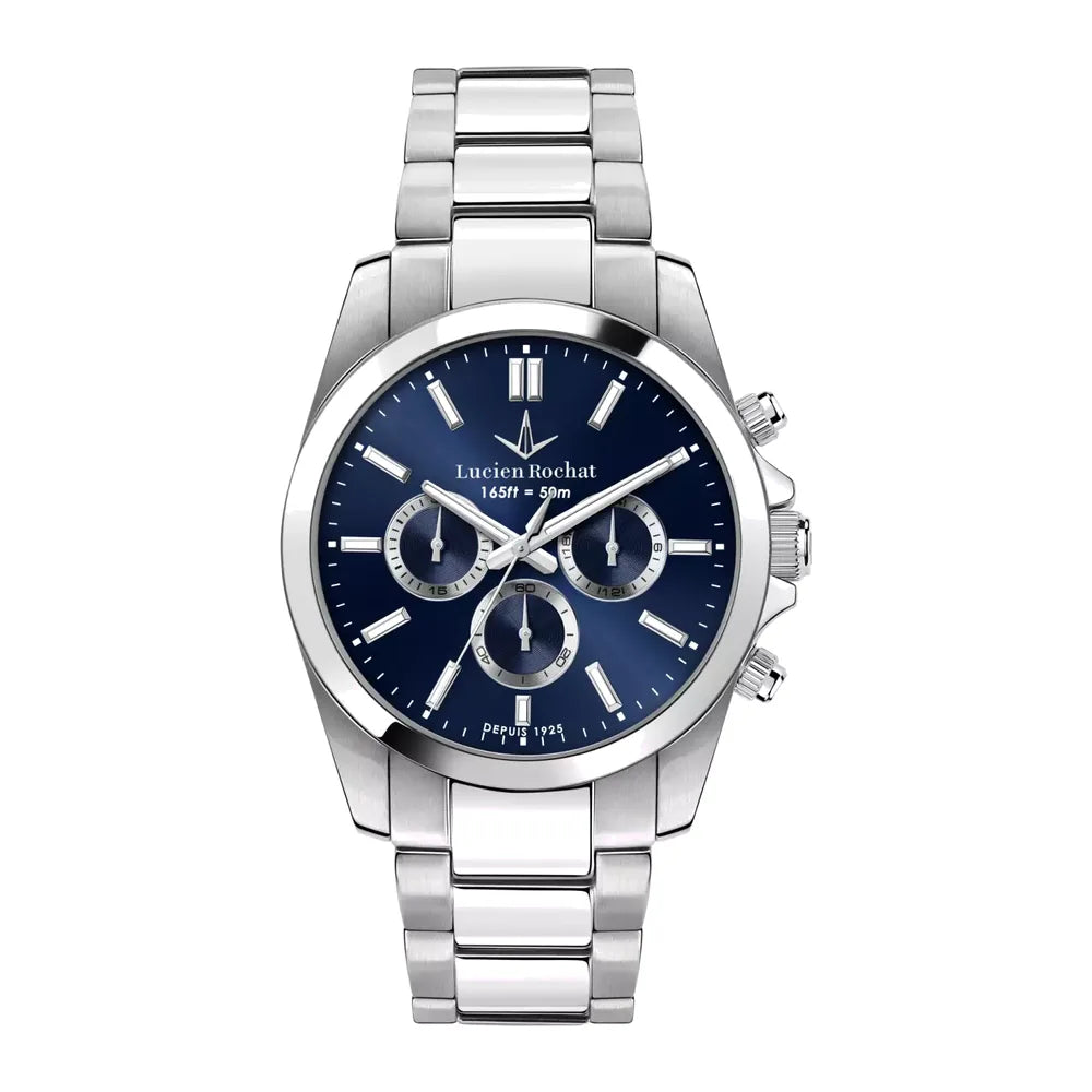 LUCIEN ROCHAT | Léman Cronografo 41 mm quadrante blu