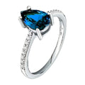 Anello Solitario Tesori in Argento e Zirconi Blu – Morellato SAIW204