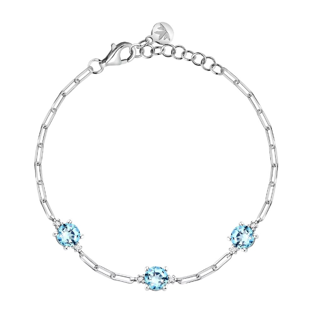 Bracciale Luminosa in Argento e Zirconi Azzurri – Morellato SAIW291