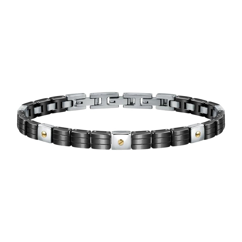 Bracciale Gold in Acciaio Nero e Oro 18kt – Morellato SATM13