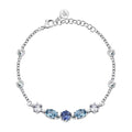 Bracciale Colori in Acciaio e Cristalli Azzurri e Blu – Morellato SAVY18