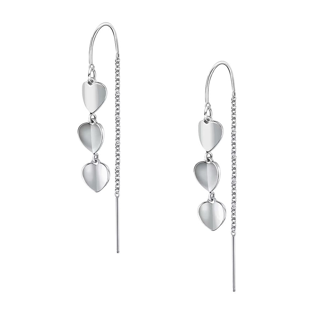 Orecchini Paillettes Cuore in Acciaio – Morellato SAWW07