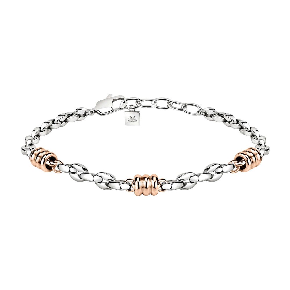 Bracciale Cross a Catena in Acciaio Bicolore – Morellato SKR53