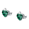 Orecchini Nobile a Lobo Cuore in Argento e Zirconi Verdi – Morellato SAIW164