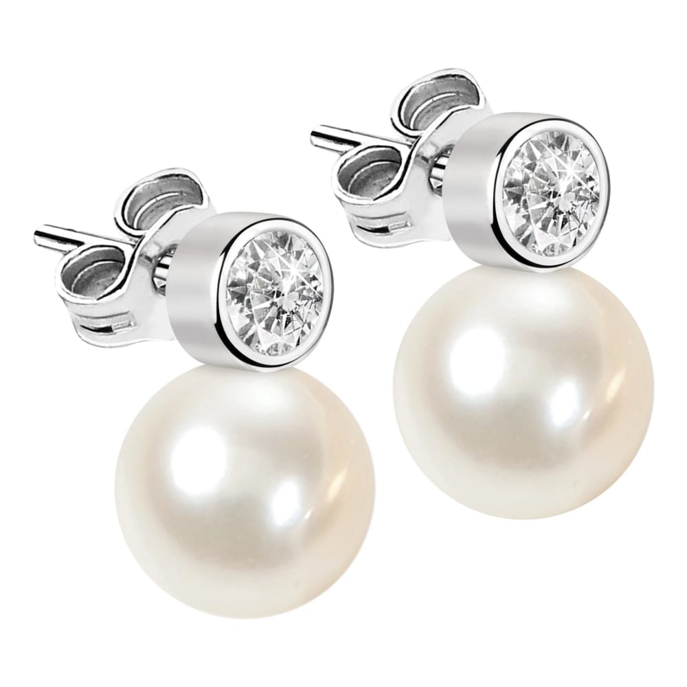 Orecchini Pendenti Perla essenziale in Argento e Perle coltivate – Morellato SANH04
