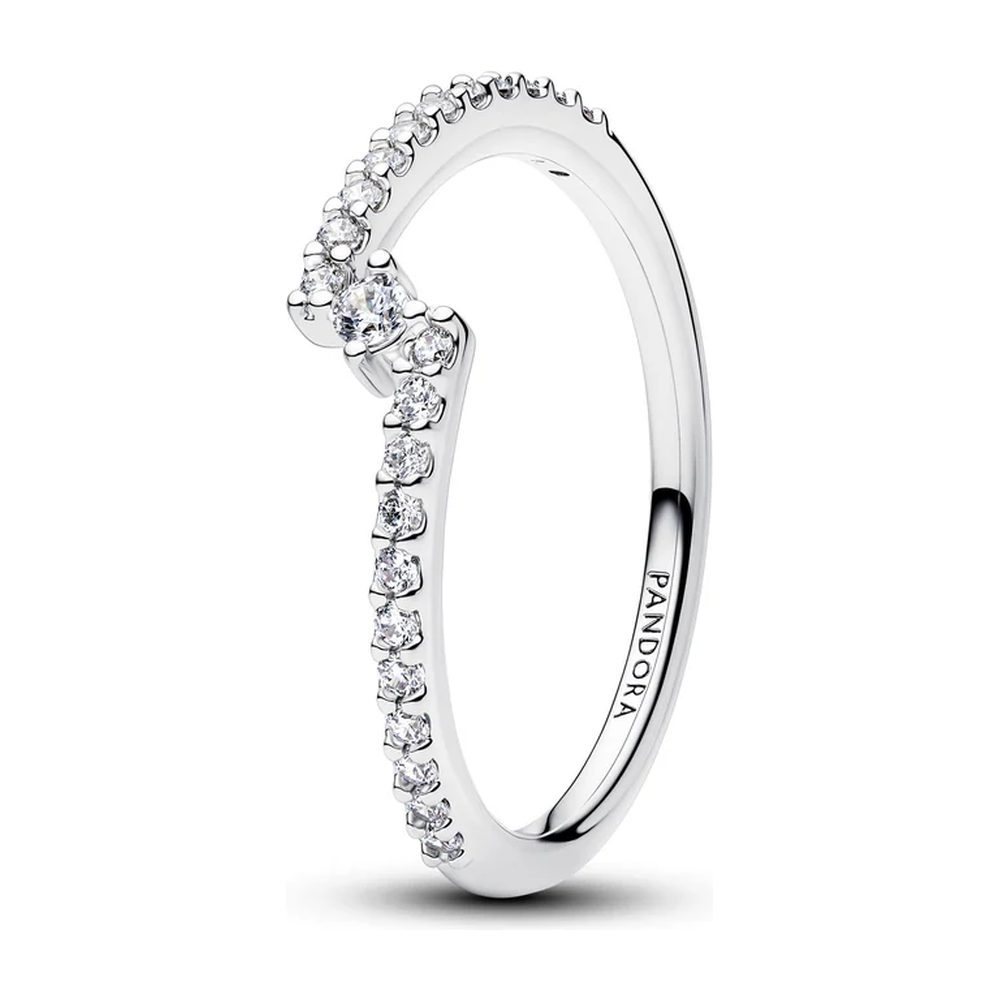 Anello Pavè Fascia Asimmetrica Pandora 195111C01