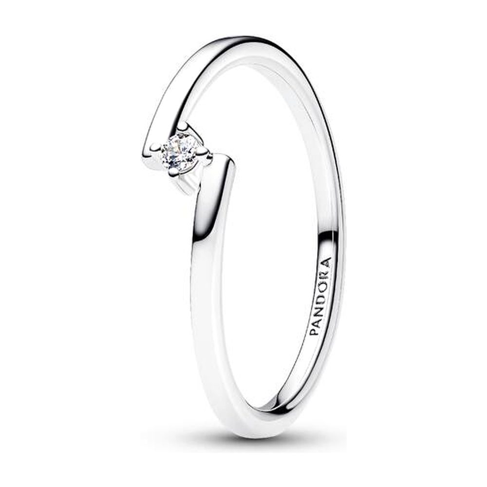 Anello Solitario Fascia Asimmetrica Pandora 195110C01