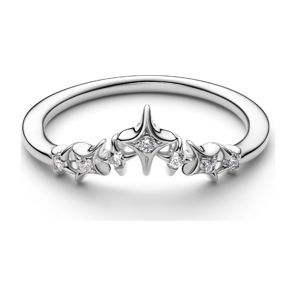Anello Tiara con Stelle con Finitura in Platino Pandora 134946C01 - foto 2