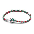 Bracciale Intreccio Tessuto Verde e Rosso Pandora 595068C01
