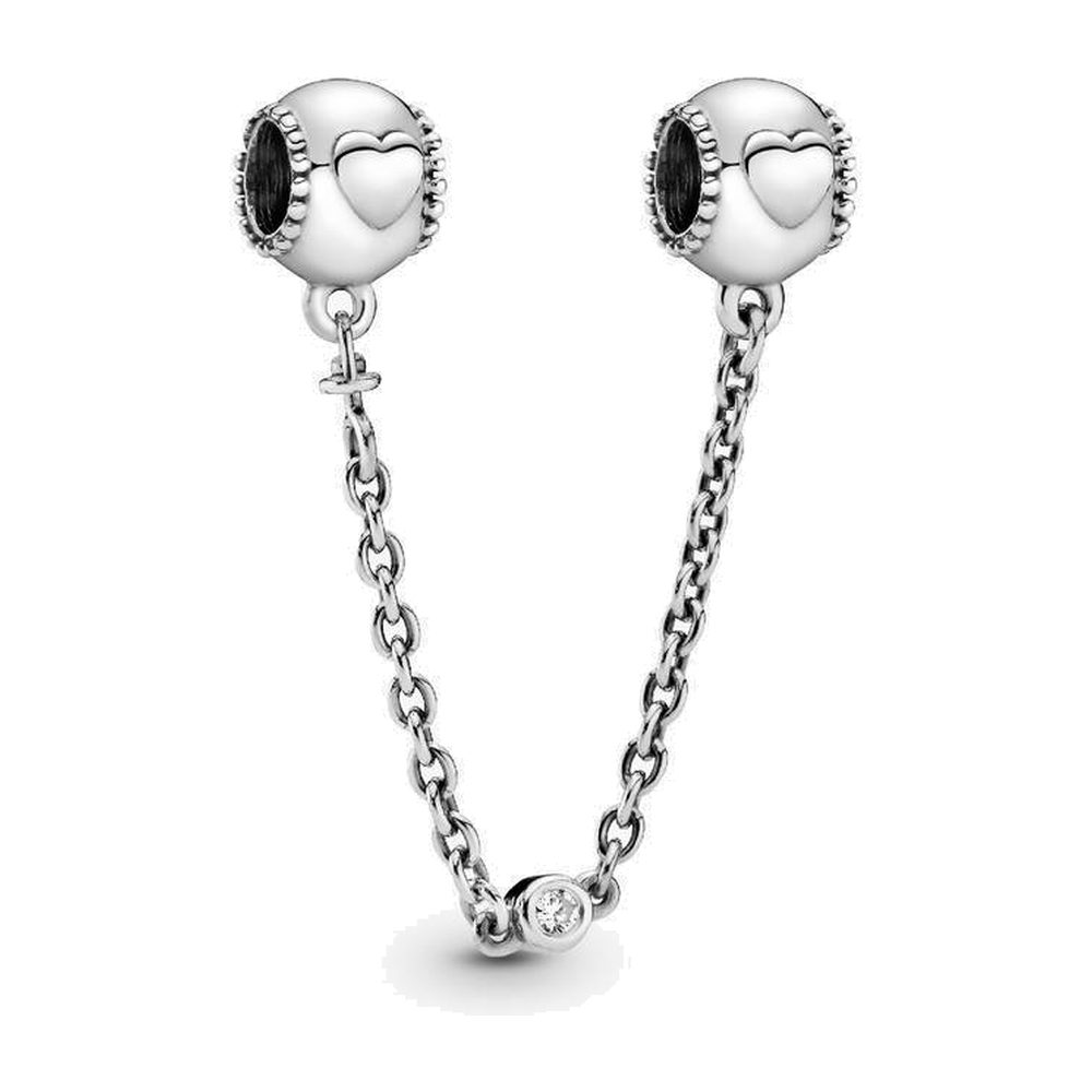 Catena di Sicurezza Cuori in Rilievo Pandora 796457CZ-05