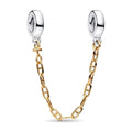 Catena di Sicurezza Maglia Allungata Bicolore Pandora 763904C00-05