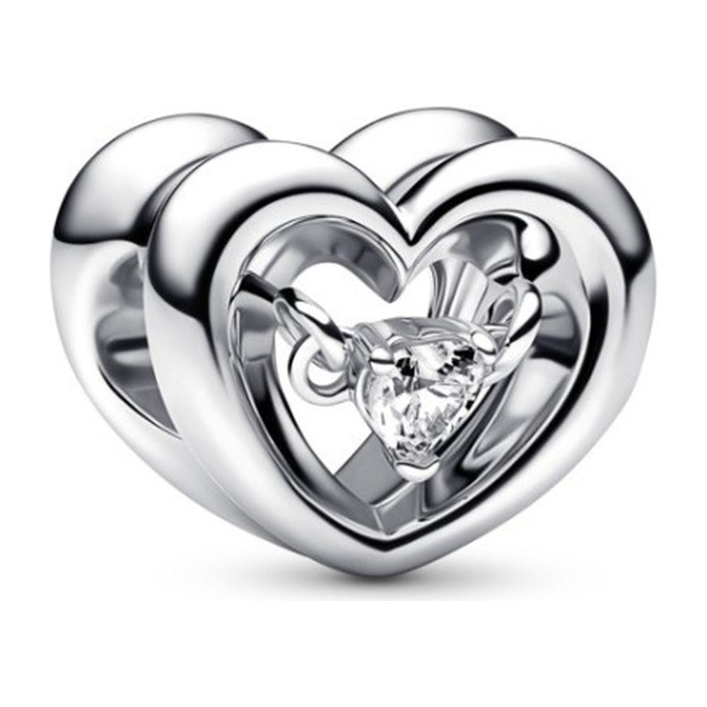 Charm Cuore Splendente con Pietra Pandora 792493C01