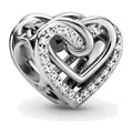 Charm Cuori Intrecciati con Pietre Pandora 799270C01