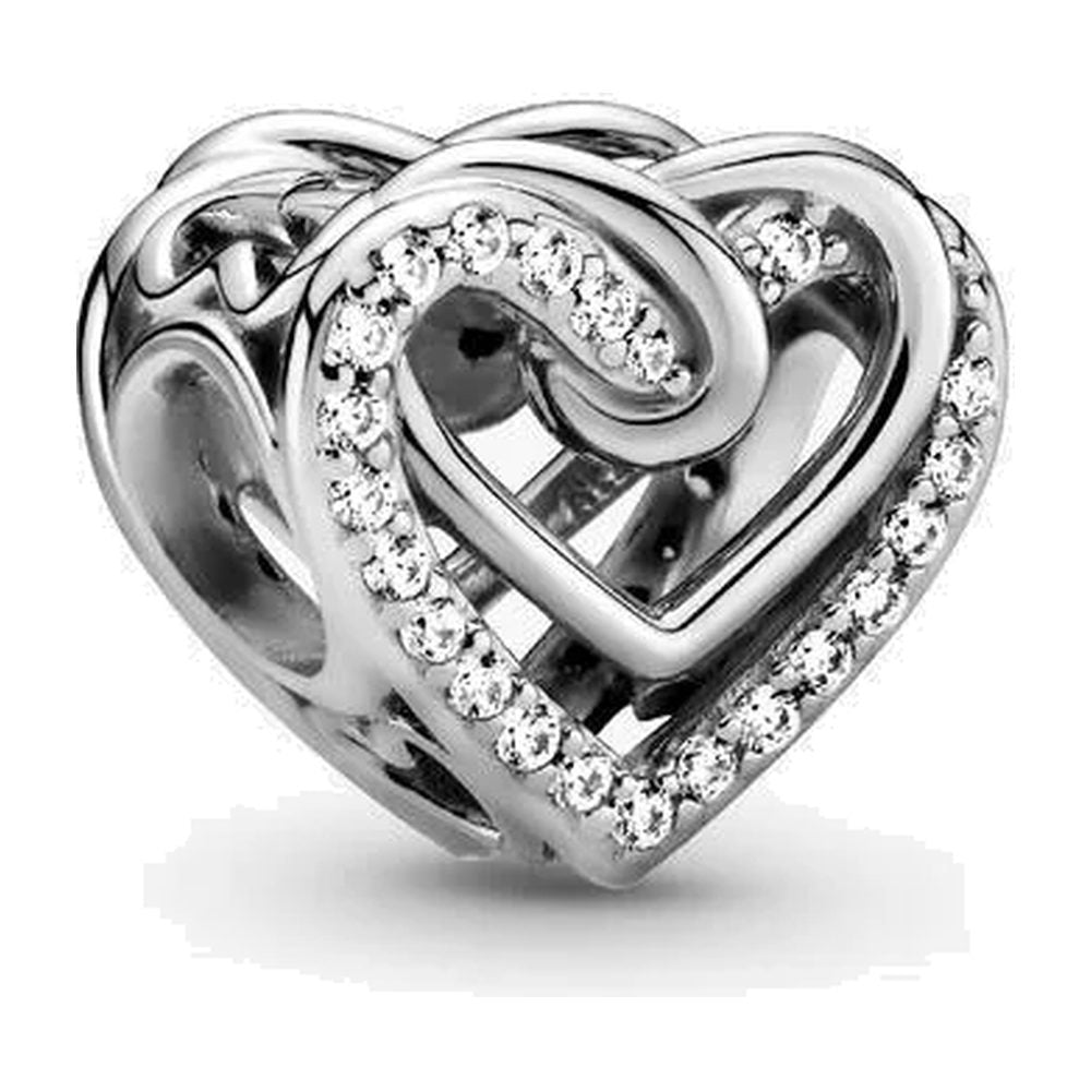 Charm Cuori Intrecciati con Pietre Pandora 799270C01