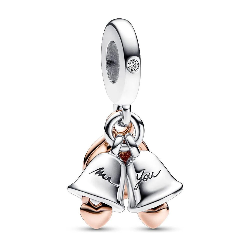 Charm Doppio Pendente Campane Nuziali “Just Married” Pandora 782592C01