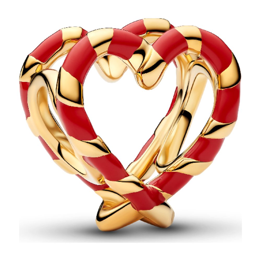 Charm Openwork Cuore di Bastoncini di Zucchero Pandora 765063C01