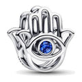 Charm Openwork Mano di Fatima Pietra Blu Pandora 794062C01