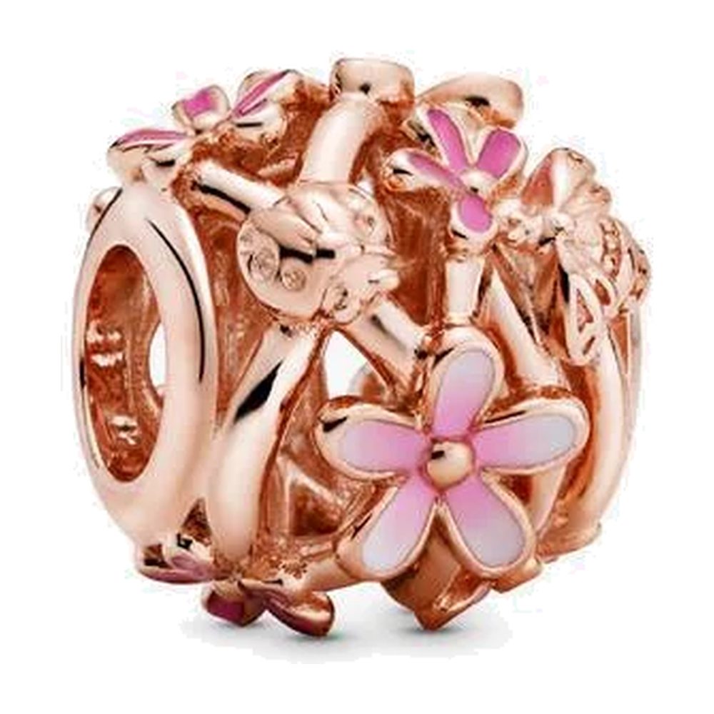Charm Openwork Margherita Rosa Oro Rosa Pandora 788772C01