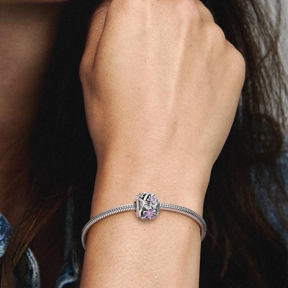 Charm Openwork Margherita Viola Pandora 798772C02 - foto 2