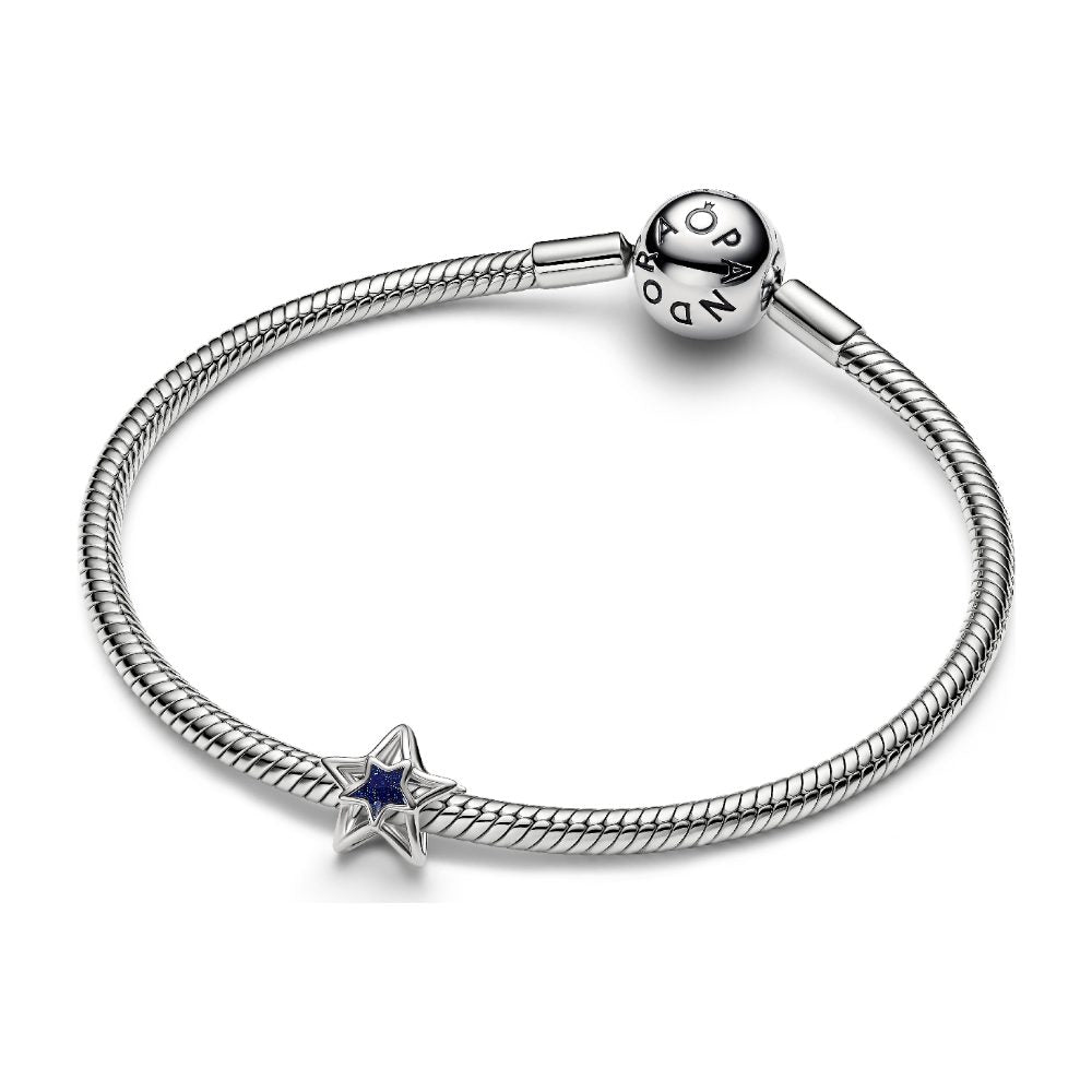 Charm Openwork Stella con Finitura in Platino Pandora 735034C01 - foto 3