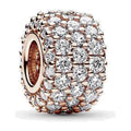 Charm Pavé Fascia Tripla Oro Rosa Pandora 782820C01