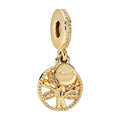 Charm Pendente Albero della Famiglia Scintillante Dorato Pandora 768661C01