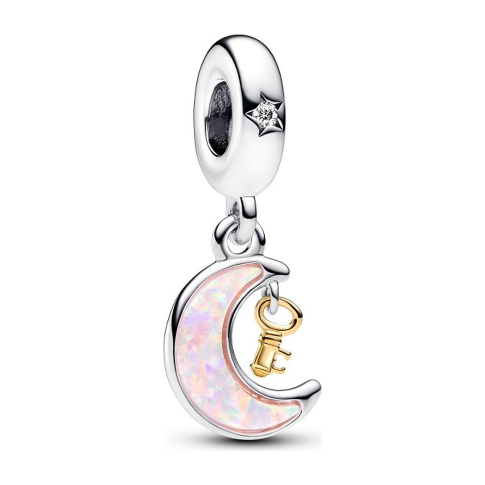 Charm Pendente Bicolore Chiave e Luna Pandora 762985C01