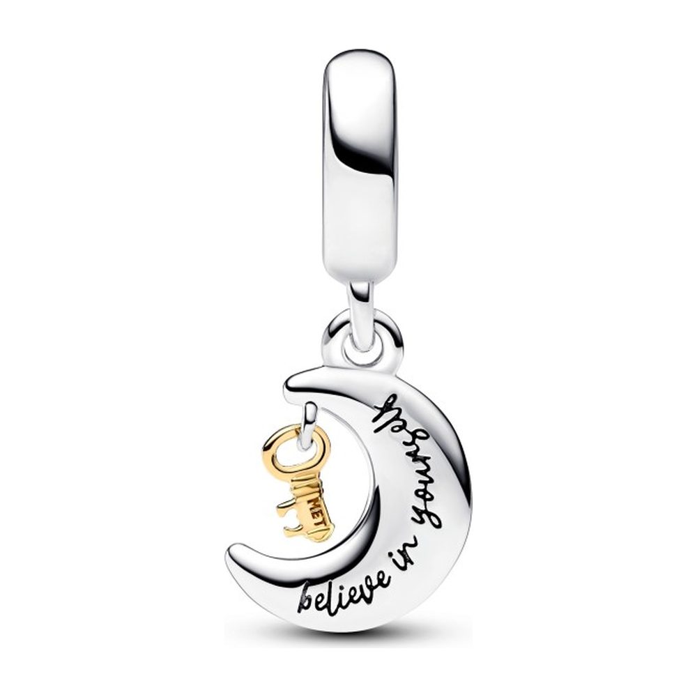 Charm Pendente Bicolore Chiave e Luna Pandora 762985C01 - foto 2