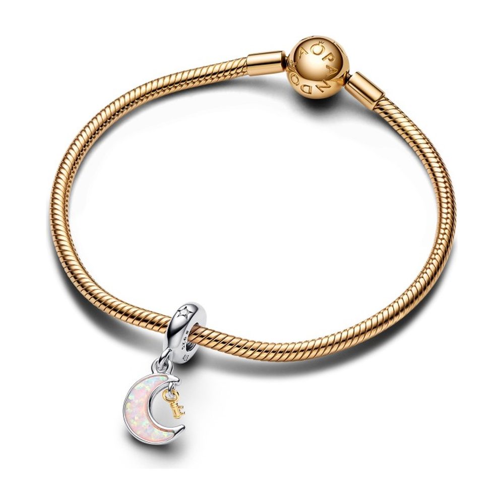 Charm Pendente Bicolore Chiave e Luna Pandora 762985C01 - foto 3