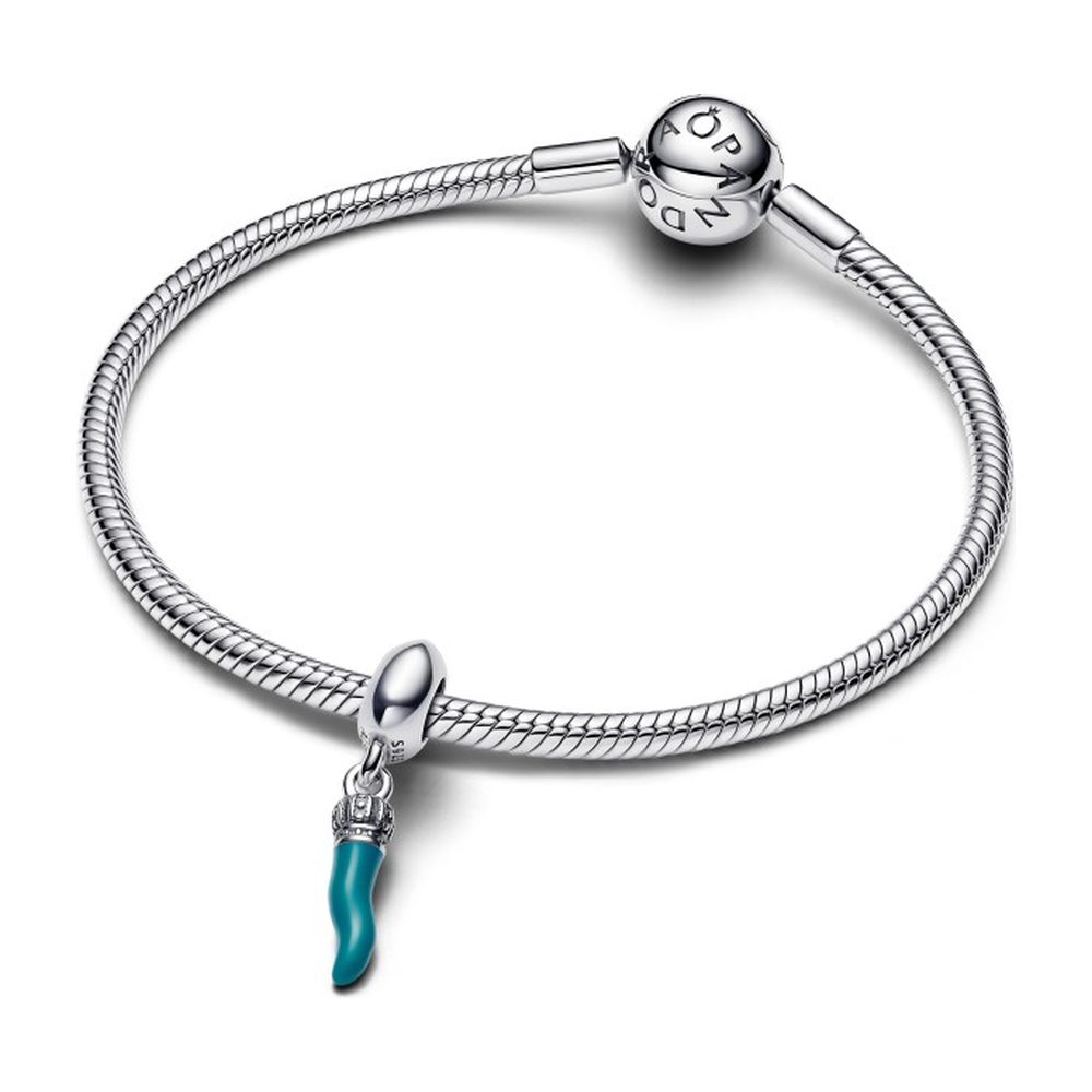 Charm Pendente Cornino Portafortuna Turchese Pandora 791361C02 - foto 2