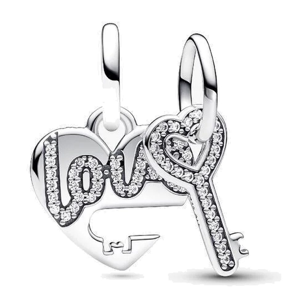 Charm Pendente Cuore e Chiave Divisibile Pandora 793081C01