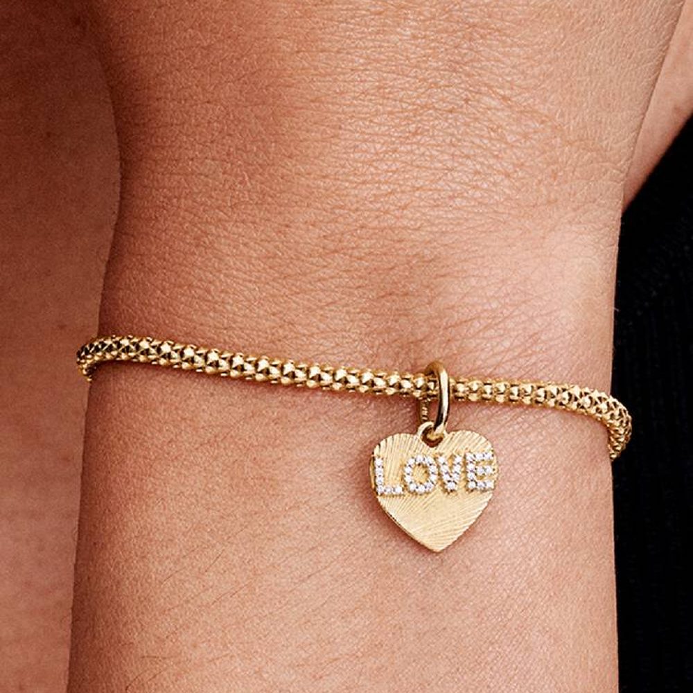 Charm Pendente Cuore “Love” da Incidere Pandora 763604C01 - foto 2